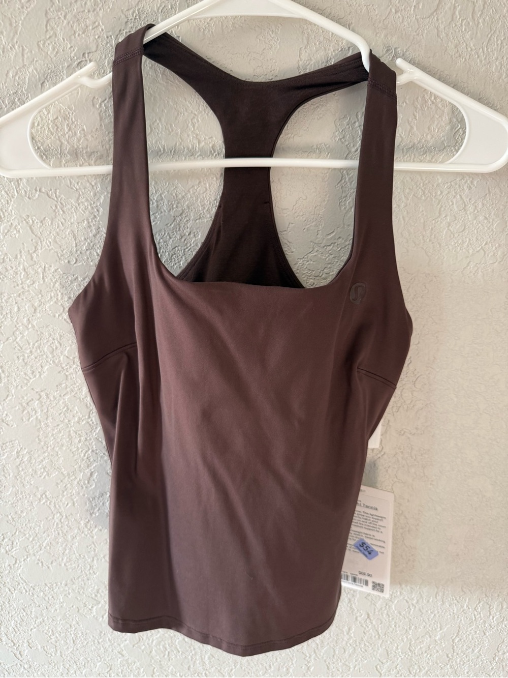 lululemon athletica espresso tennis tank New with tags
